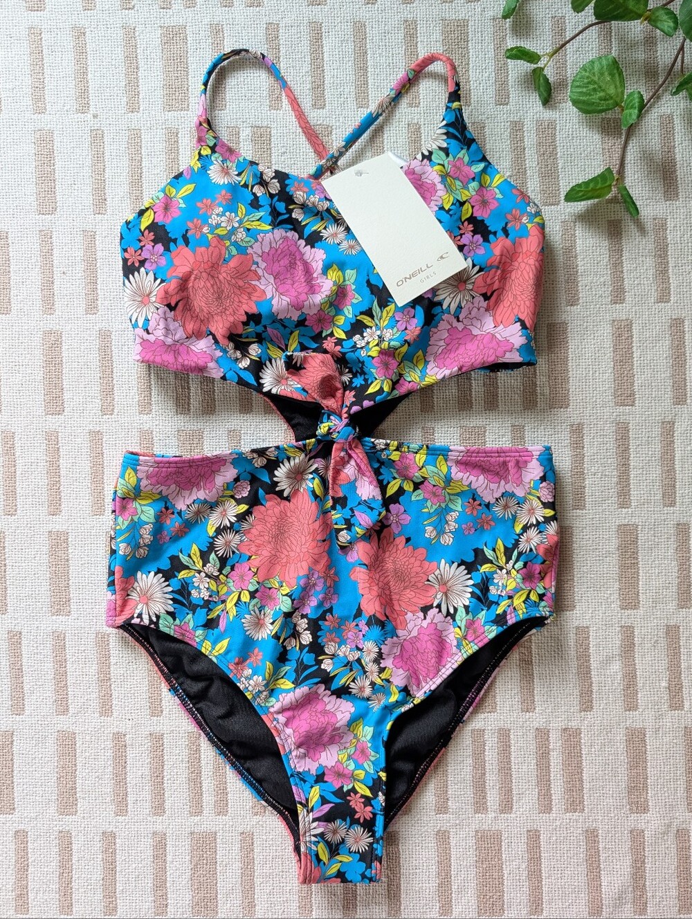O'Neill | Girls 12 | NWT | Knot Front One Piece Swimsuit
